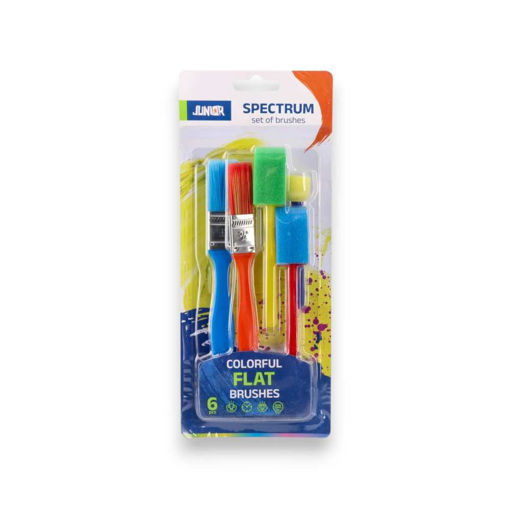 Picture of JUNIOR SET OF BRUSHES SPECTRUM FLAT X6